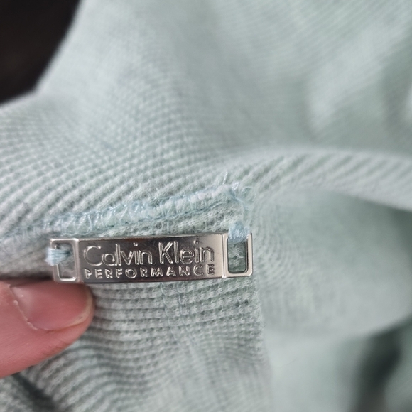 Calvin Klein Performance Light Green Hooded Cardigan - Picture 4 of 5